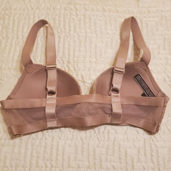 Victoria's Secret Bra 34B Rose with Gold Details - Picture 2 of 7
